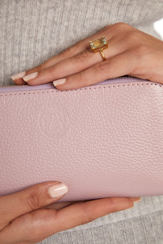 Luxury Pink Leather Purse by Augustine Jewels