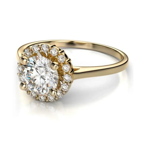 Yellow Gold Diamond Engagement Ring