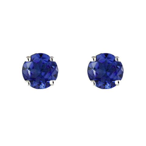 9ct white gold sapphire studs by augustine jewels