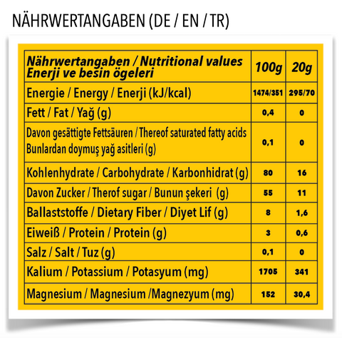 Nährwerte Banane Chips WOW