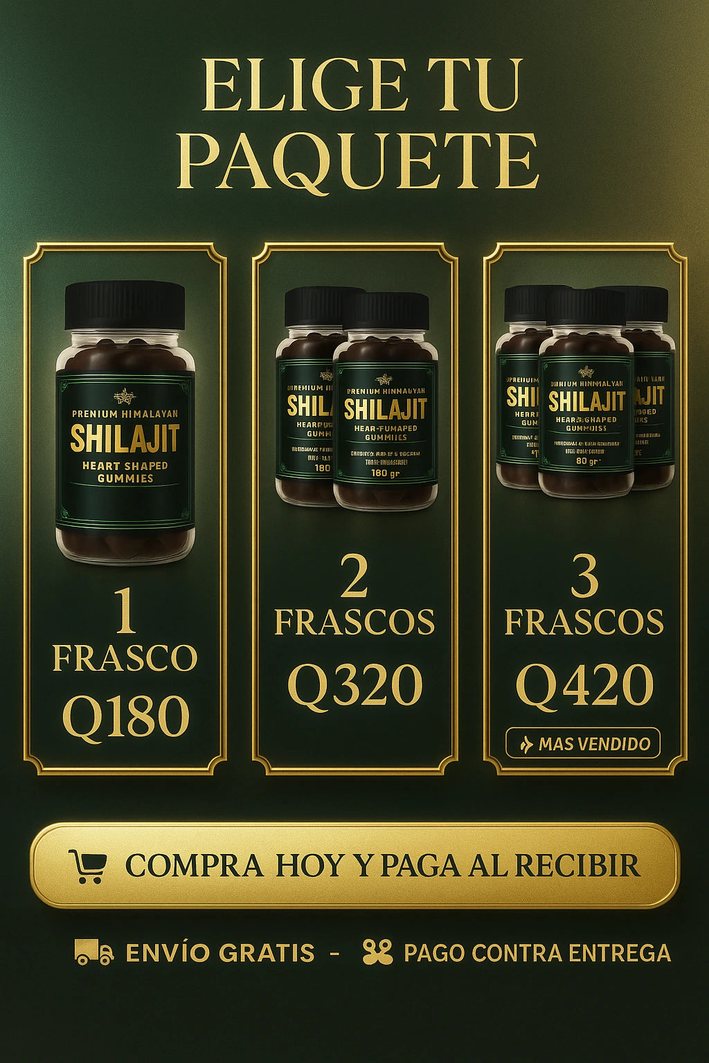 Paquetes Shilajit Guatemala