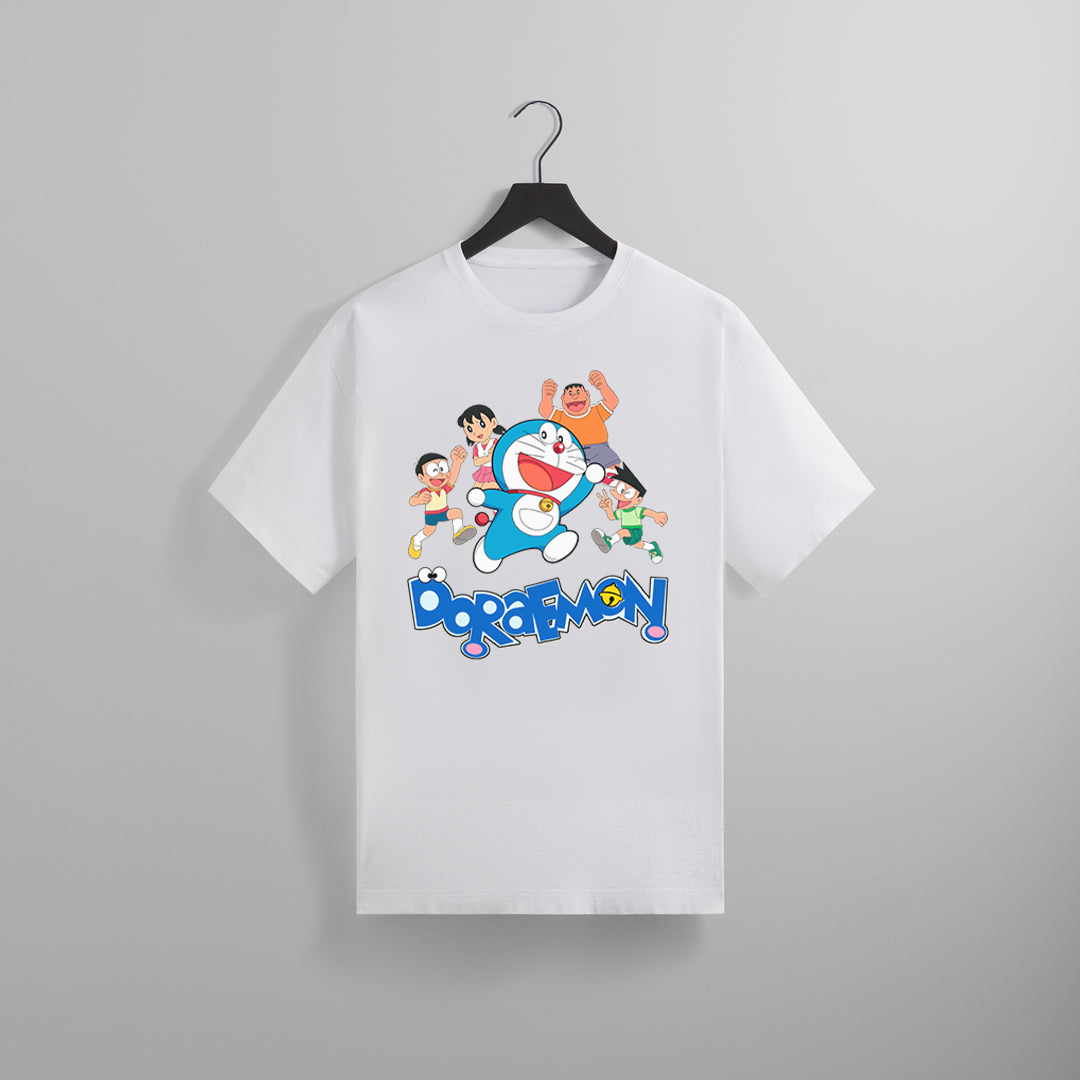 DORAEMON GRAPHIC T-SHIRT WHITE - STREETWEAR