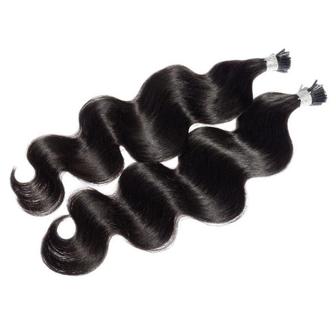 Luxury Virgin hair I Tip Hair Extensions Full Ends Natural Color