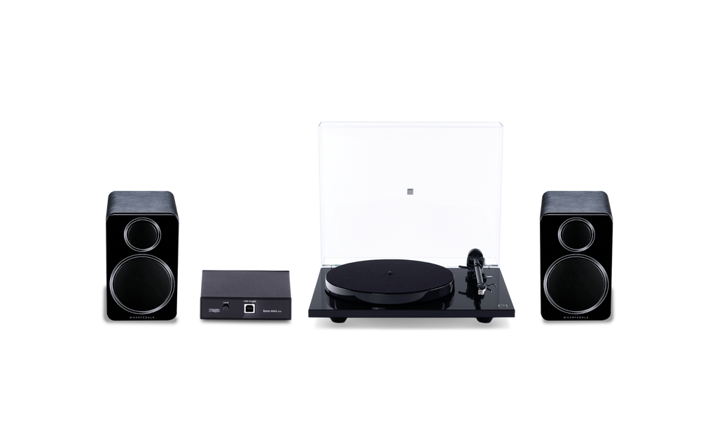 Rega turntable with phono stage and powered speakers