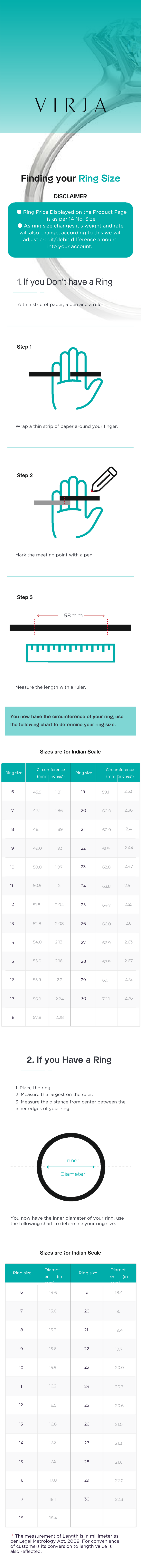 Virja Ring Size Guide