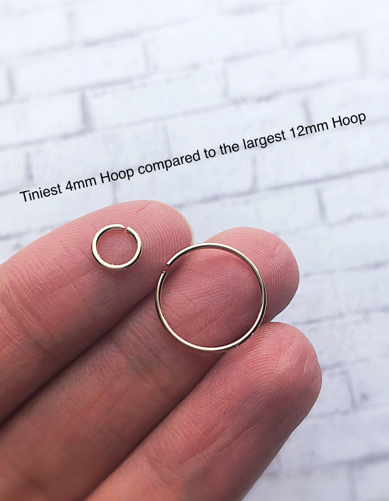 Set of 3 Custom Nose Rings Hoops 