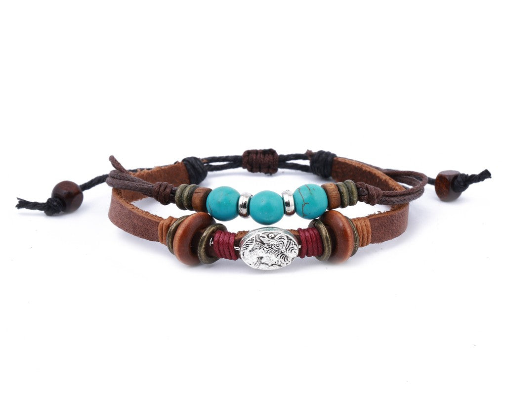 Naav  rock metal pohanství obchod  BOHEMIAN LION black red leather  bracelet  Naav  Bracelets  Leather