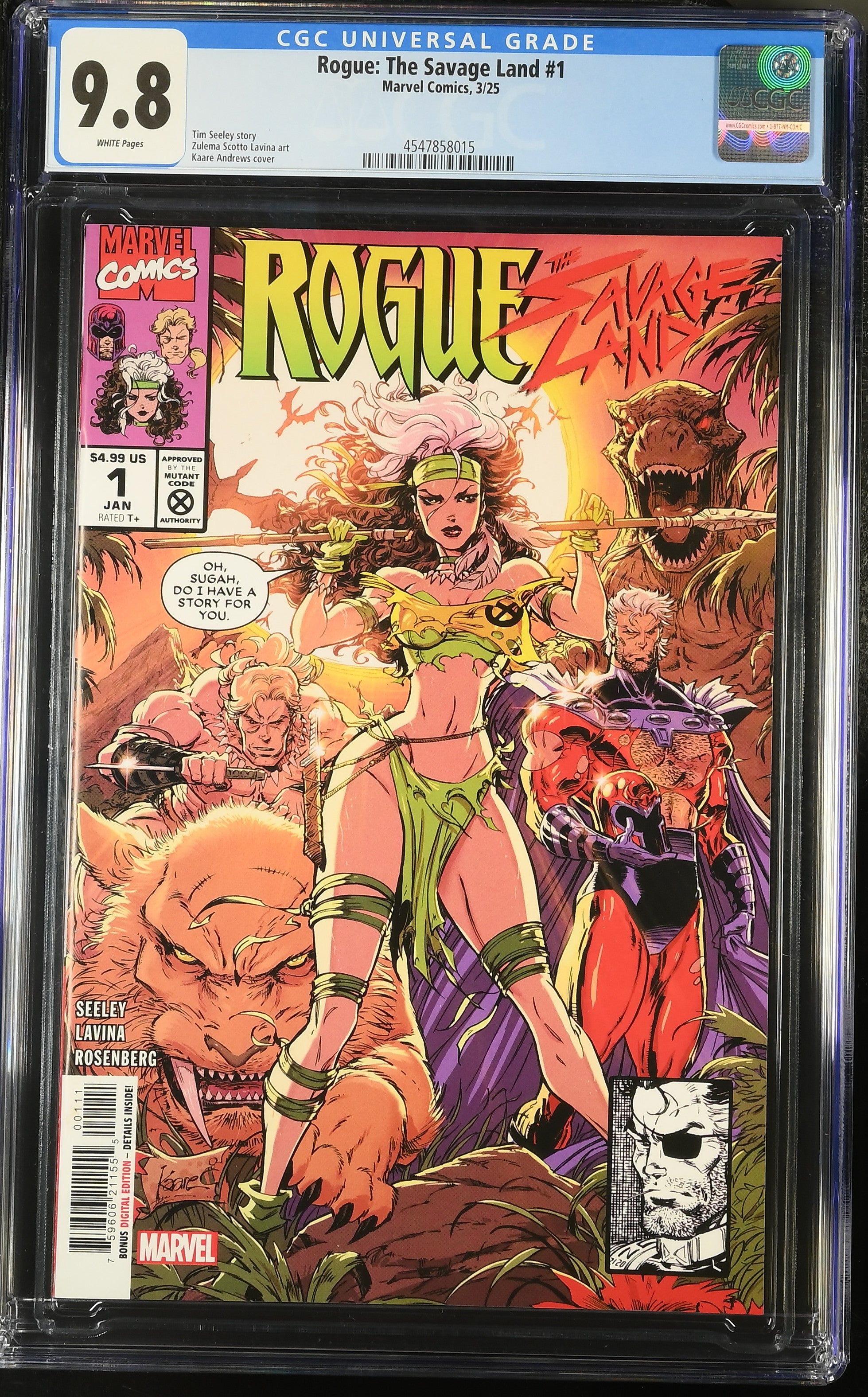 Rogue: The Savage Land #1 Kaare Andrews - CGC 9.8