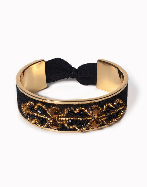 Asgard - Shiny Gold Luxe Hair Tie Bracelet | BANDED – Banded