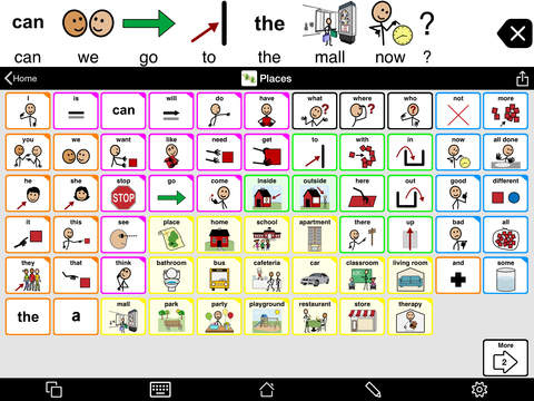 Proloquo2Go AAC example