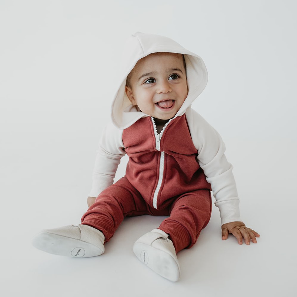 infant hooded jumpsuit