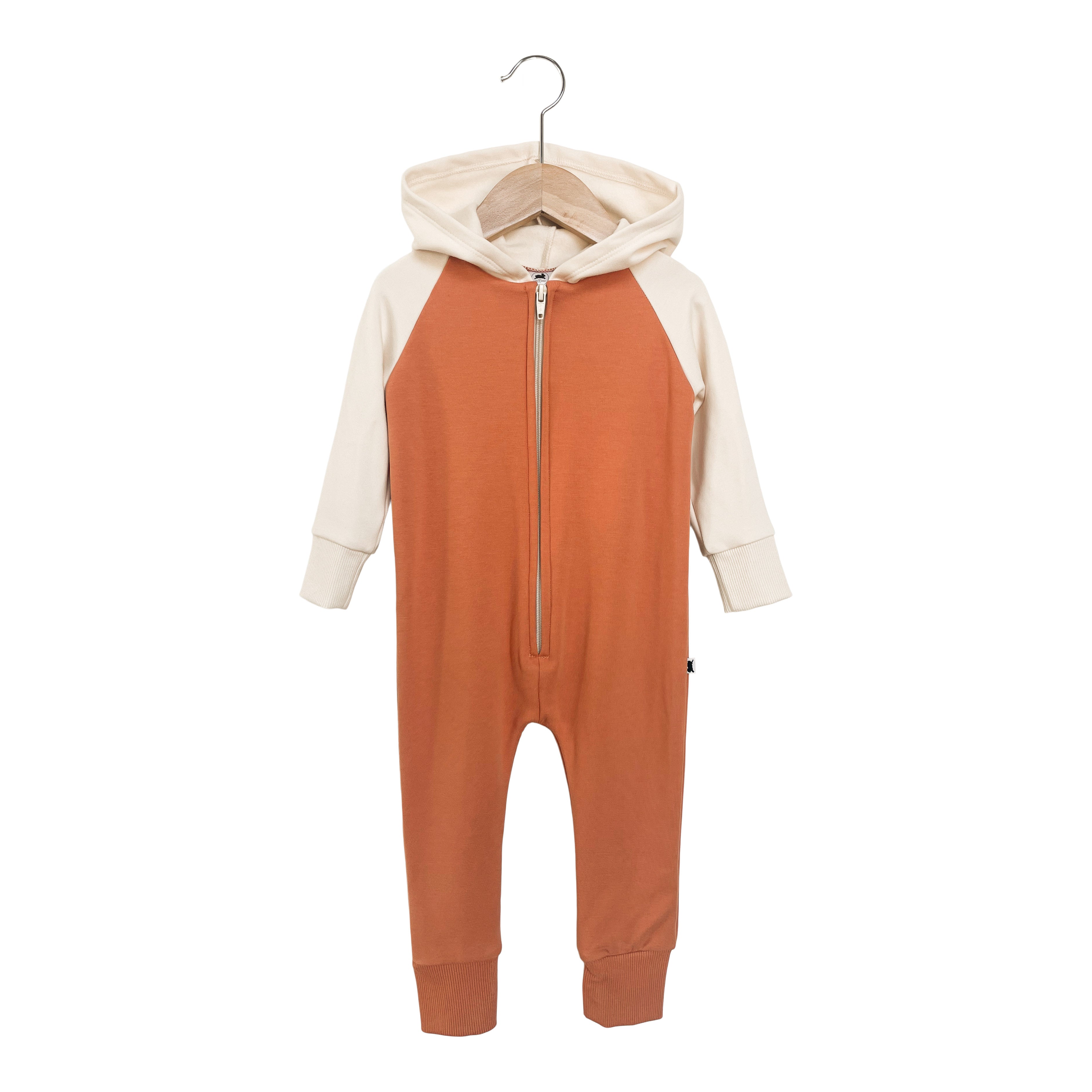 orange hooded jumpsuit