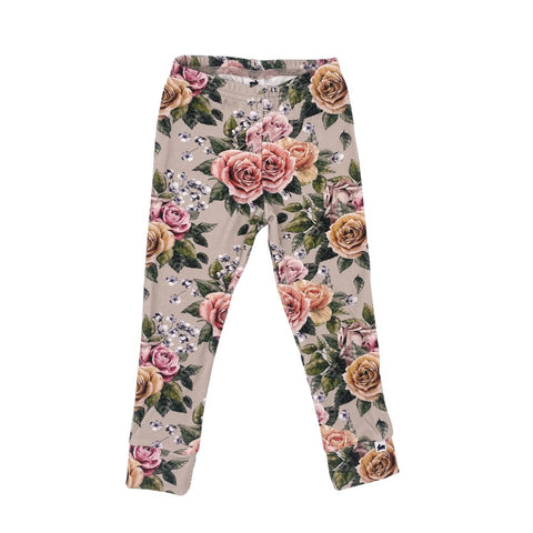 Floral Bliss Kids Leggings Comfy and Colorful Bottoms for Girls