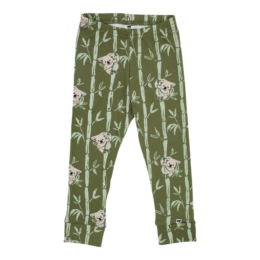 Koala Cuddles Lucy Green Tropical Print Leggings Yoga Pants