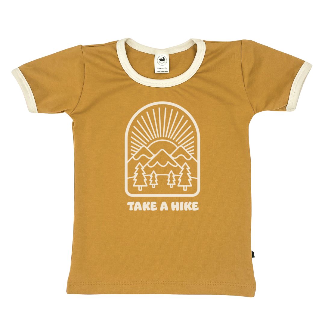 Baby/Kid's/Youth 'Take a Hike' Ringer Slim-Fit T-Shirt | Sunflower ...