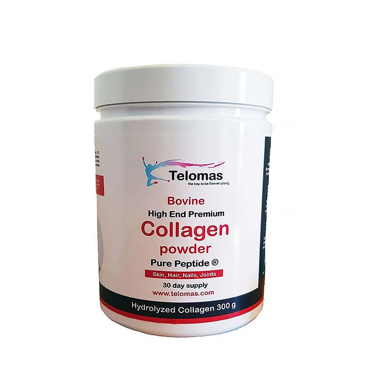 Collagen Hydrolyzed Powder Bovine Pure Peptide - 300g, for 30 days