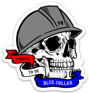 Blue Collar Stickers | Proud Wife of a Blue Collar Worker | Blue Collar  Decals | Vinyl | Decals | Car Stickers | Deplorable | Free Shipping