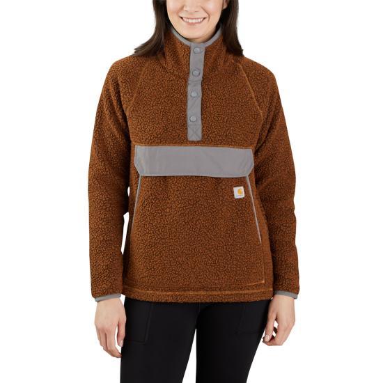 104922 - Women'S Fleece Quarter Snap Front Jacket - Granite Heather