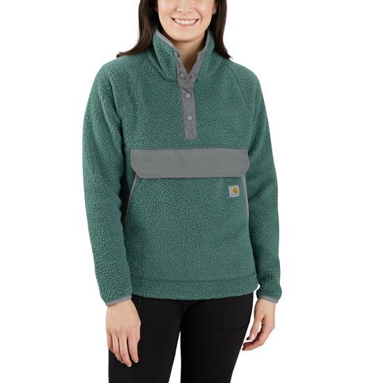 104922 - Women'S Fleece Quarter Snap Front Jacket - Granite Heather