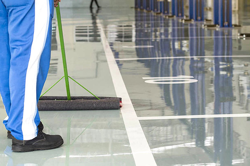 epoxy garage floor cleaning