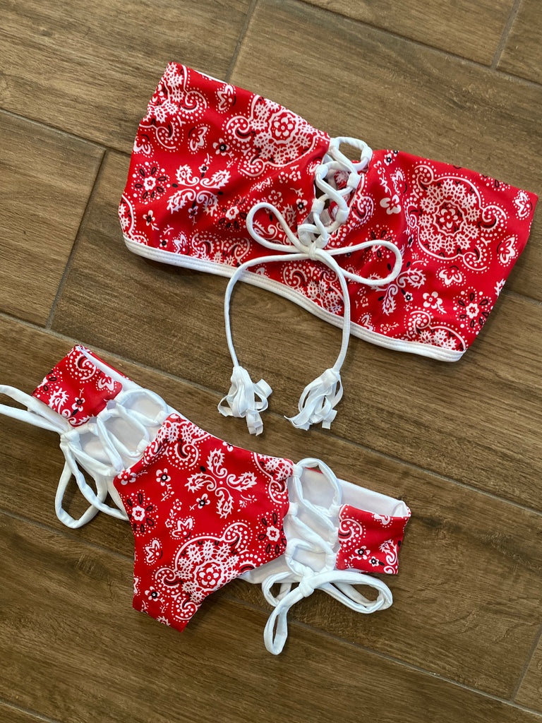 bandana bathing suit