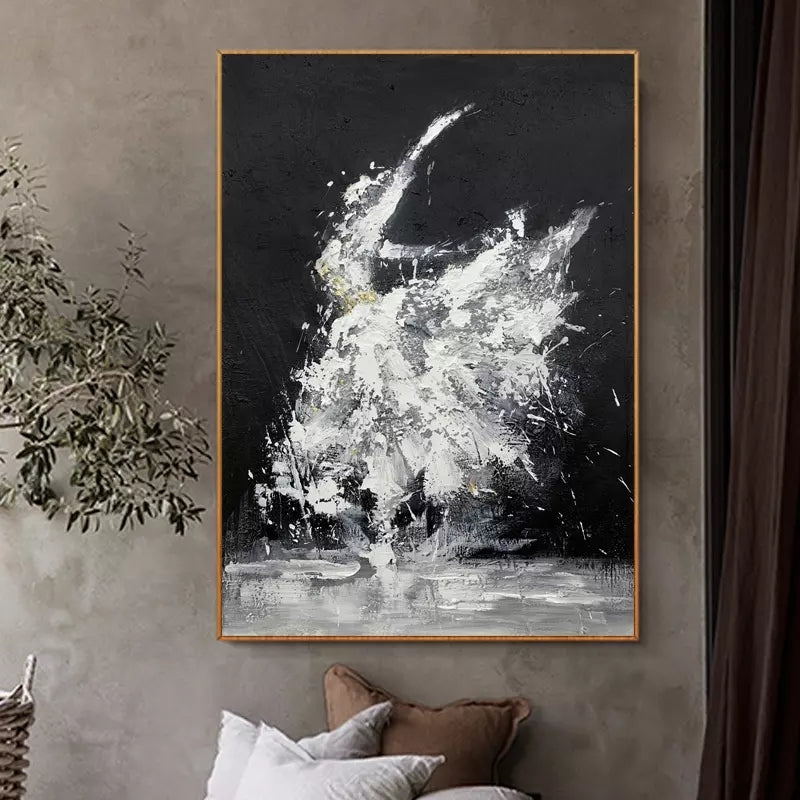 She Is A Dancer 2, Black And Silver / 60x90cm