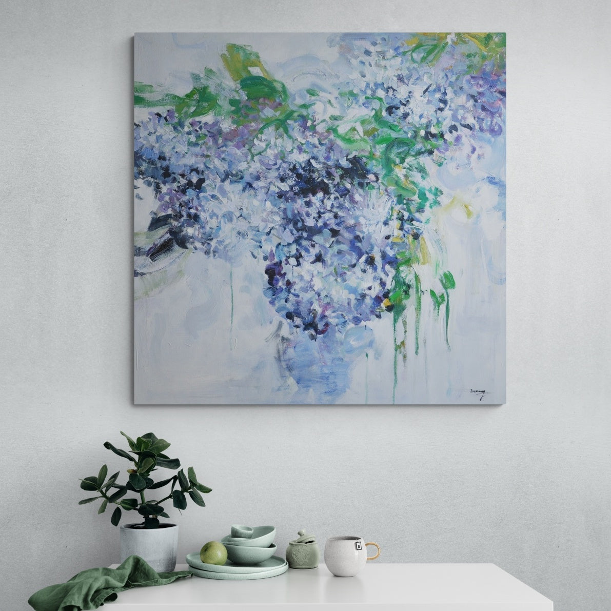 Scent, Champagne / 80x80cm