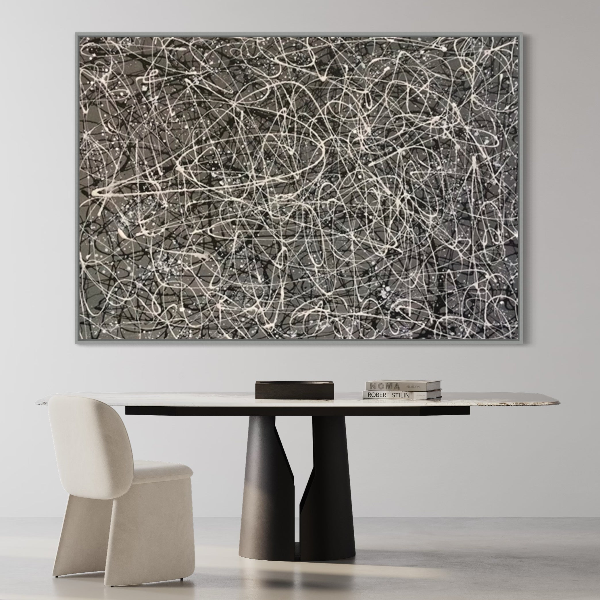 No. 3082, Silver / 60x80cm