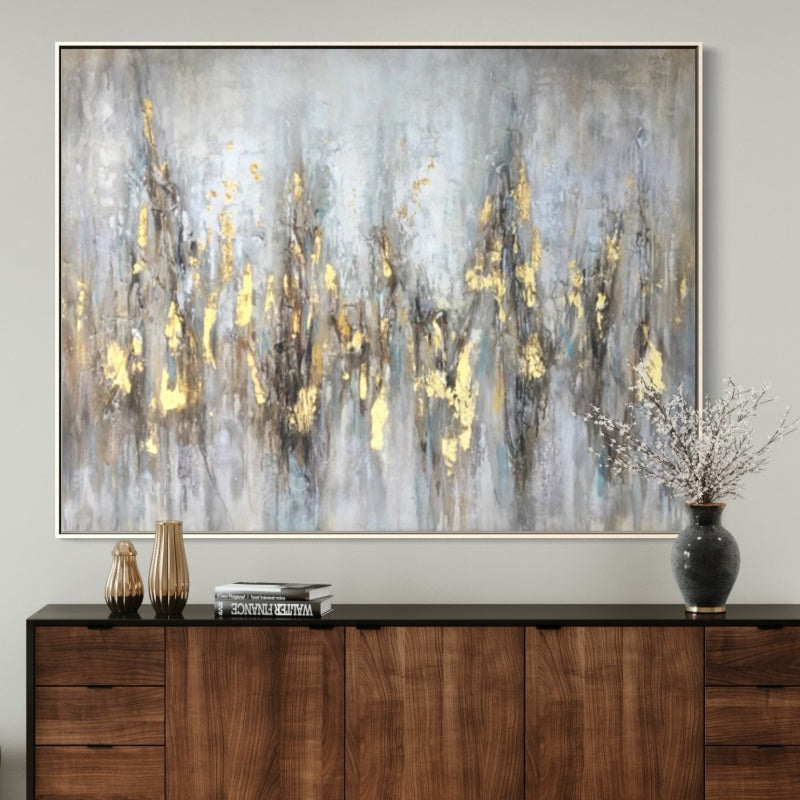 Shamanic, Black And Golden / 135x200cm