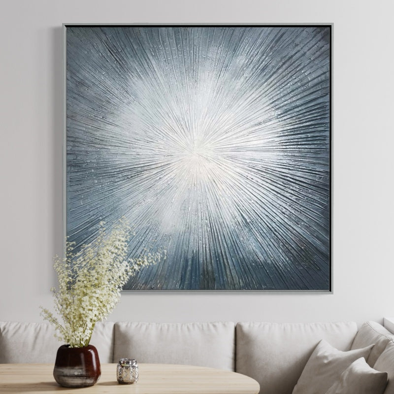 Visionary, Champagne / 100x100cm