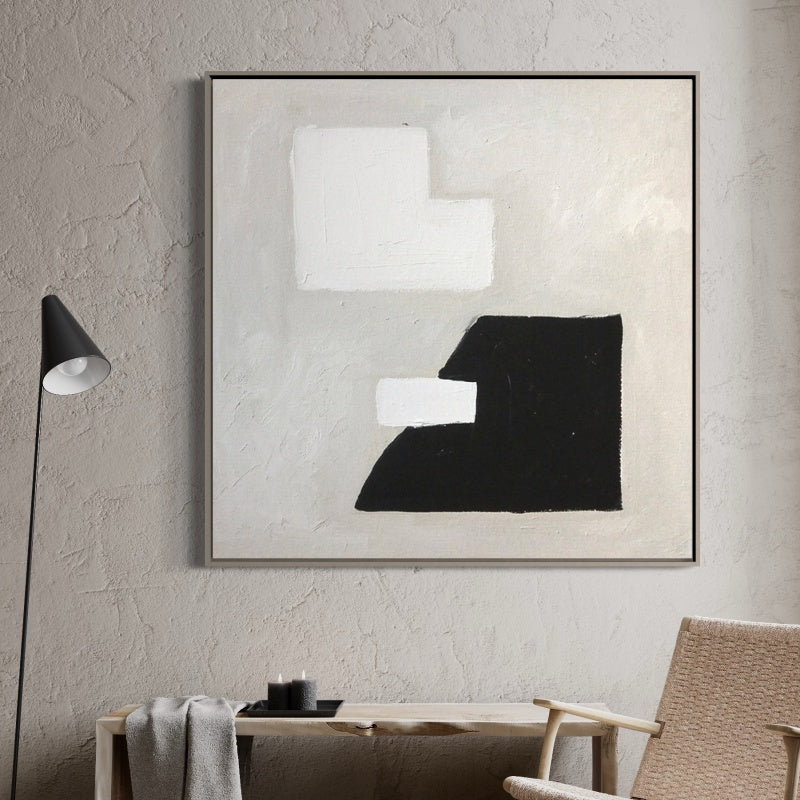 Japandi 5, White / 90x90cm