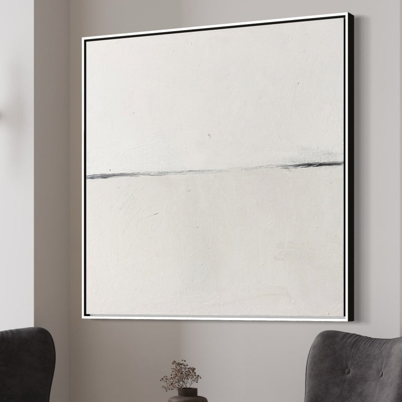 Marble White, Black And Silver / 90x90cm