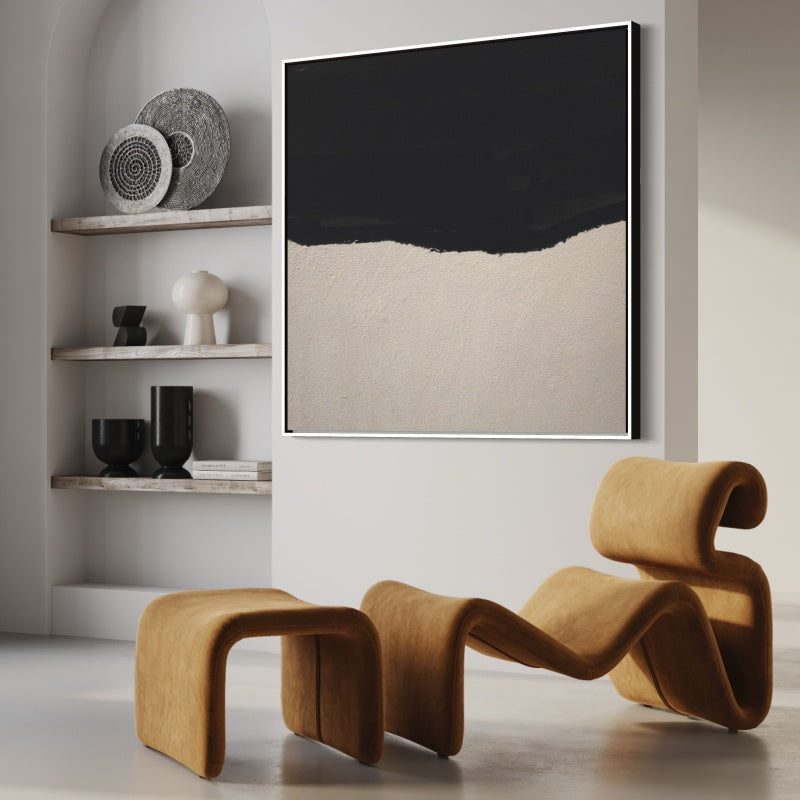 Style 2, Black And Silver / 70x70cm