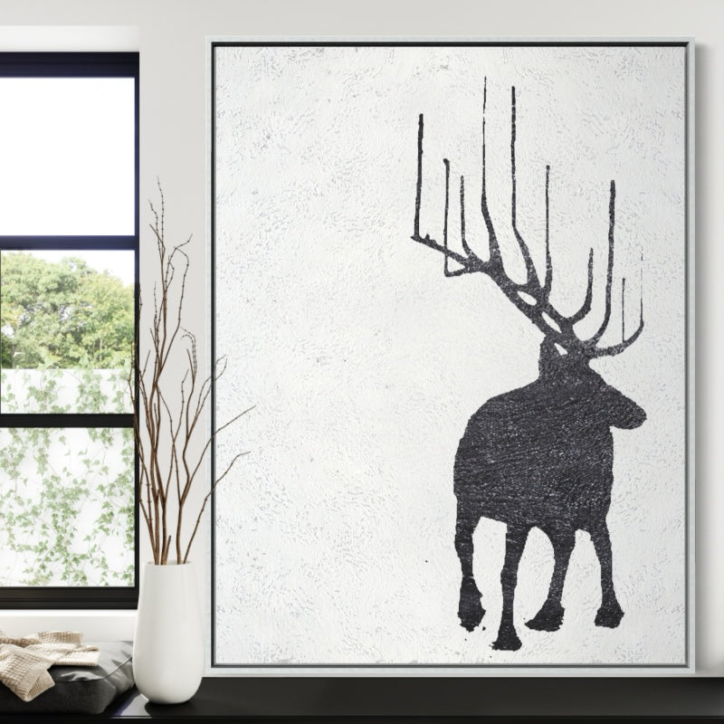 Nordic Ranger Collection , Rustic Home Decor, Black And Golden / 90x120cm