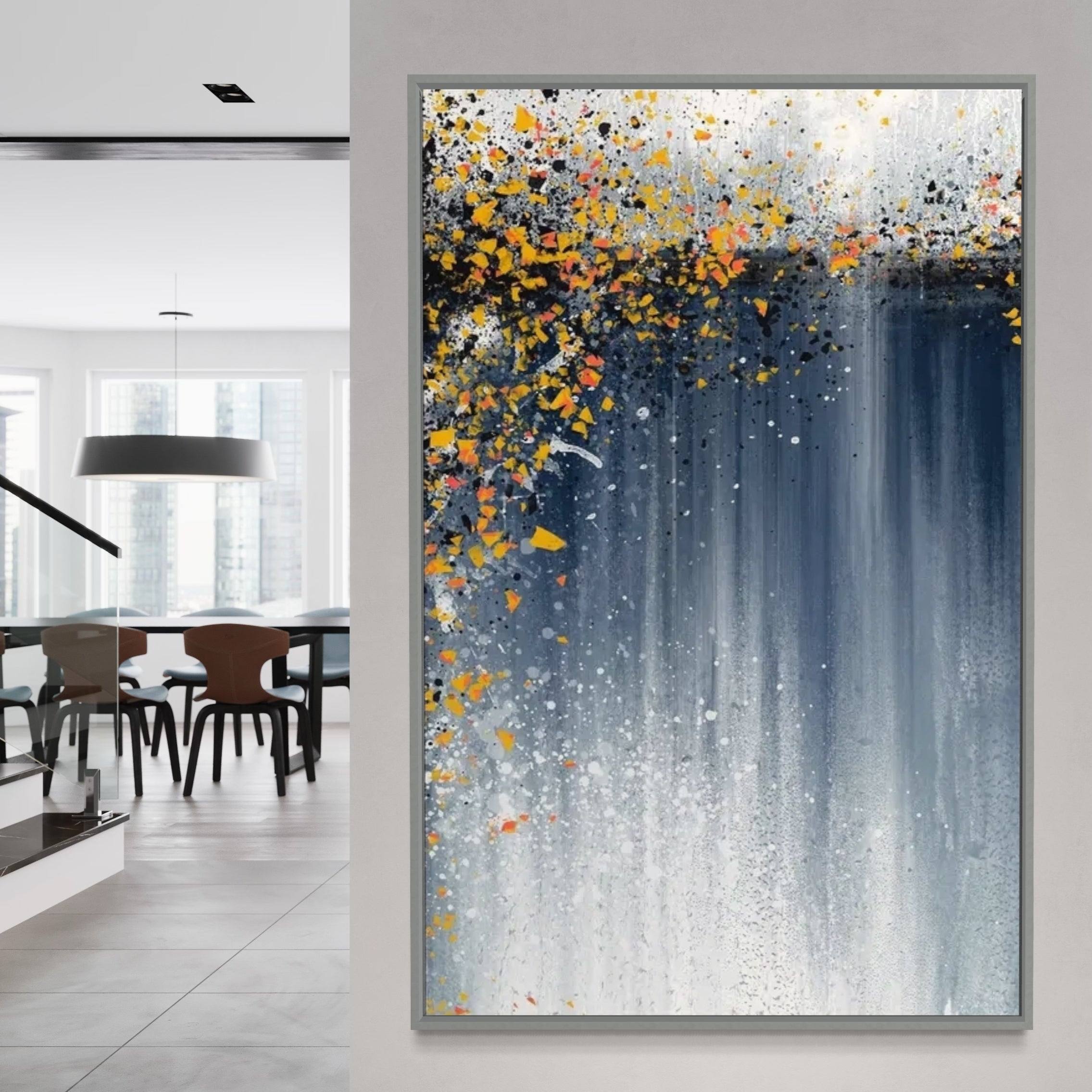 Luminous Fusion, Champagne / 168x240cm