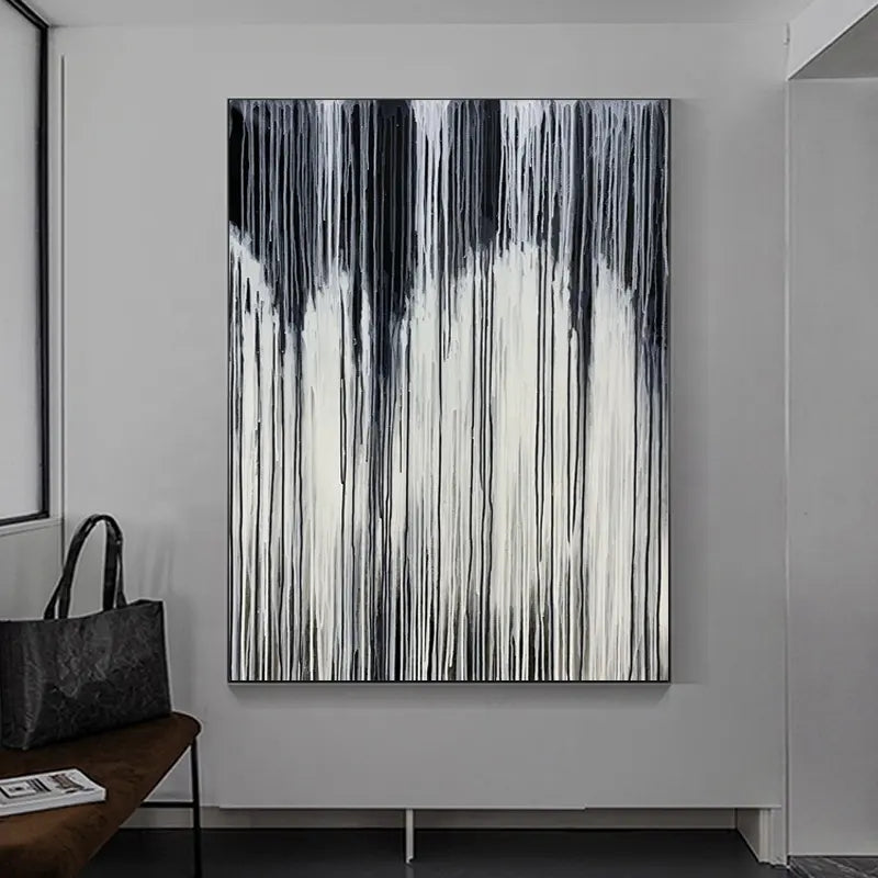 Soothing 2, Black And Silver / 180x240cm