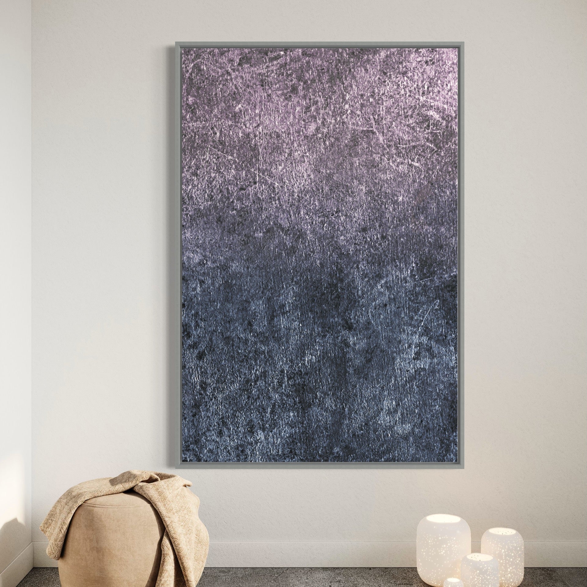 Work 046, Silver / 100x133cm