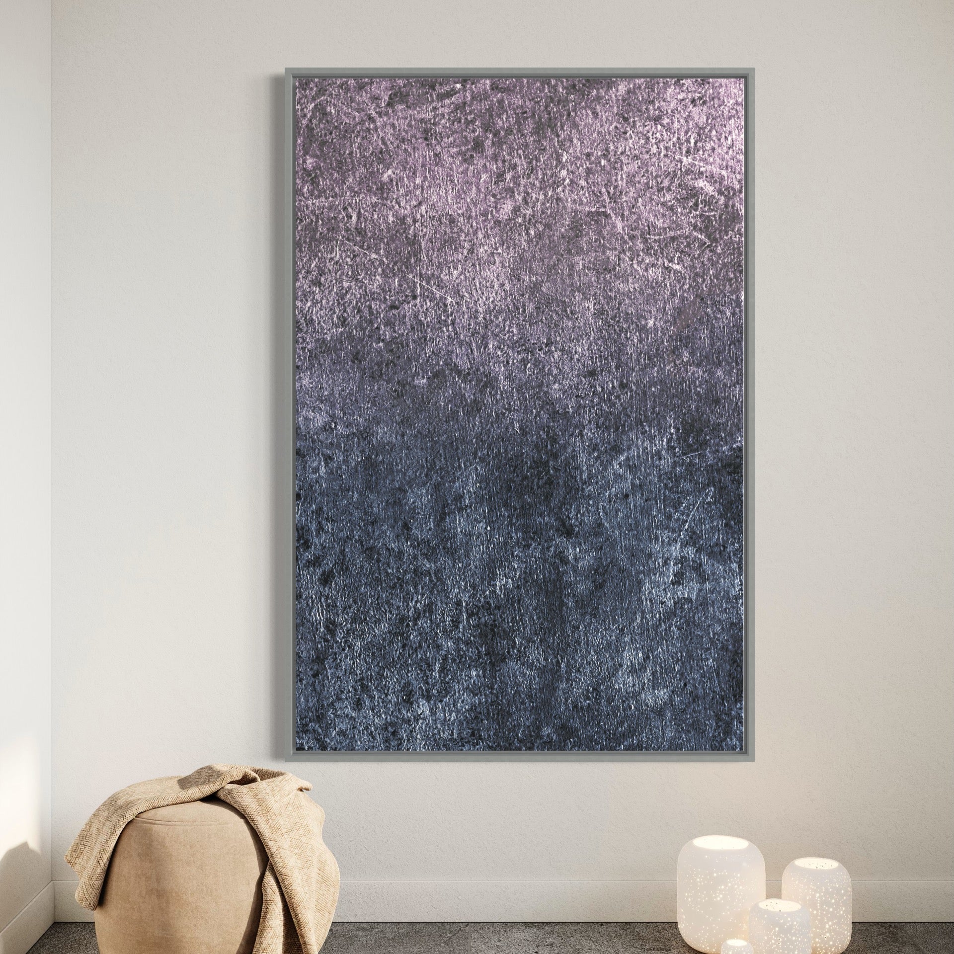 Work 046, Black And Silver / 80x120cm