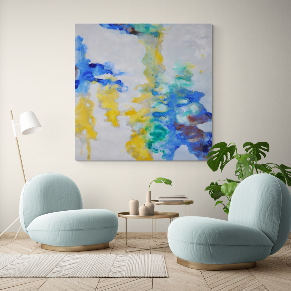 Mix 2, 90x90cm / Champagne