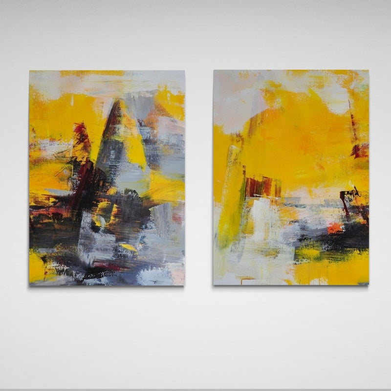 Golden Wilderness Set, Rolled Canvas / 90x120cm / 90x120cm