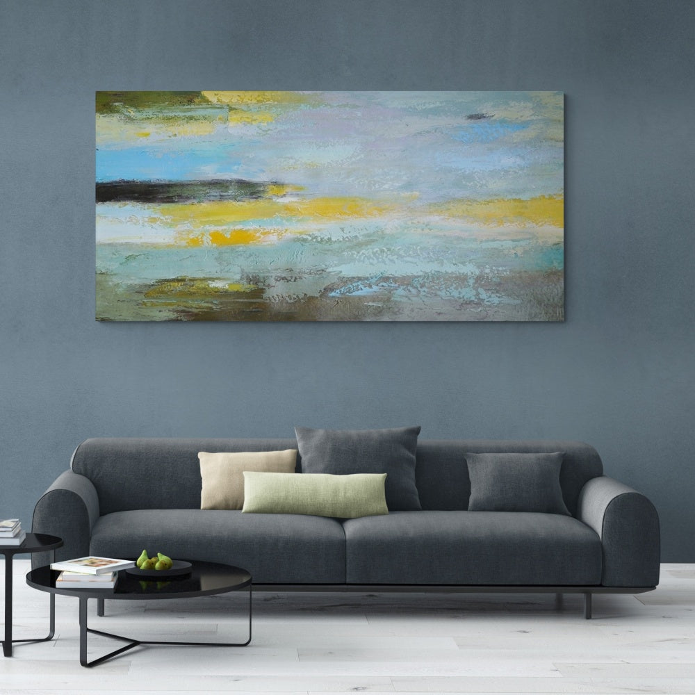 Gleam Of Dawn, Silver / 140x280cm