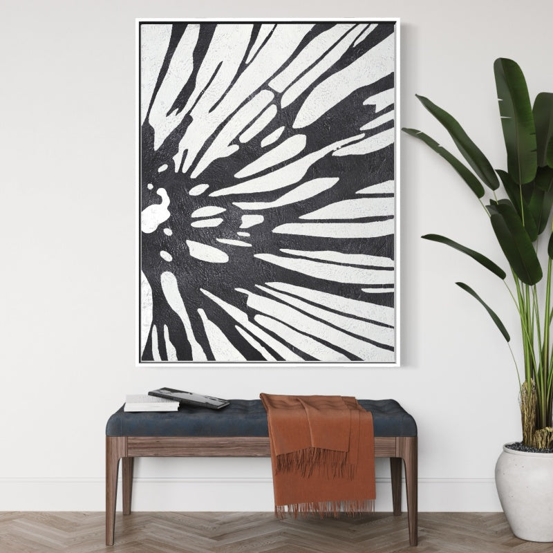 Branches, Black And Silver / 120x180cm