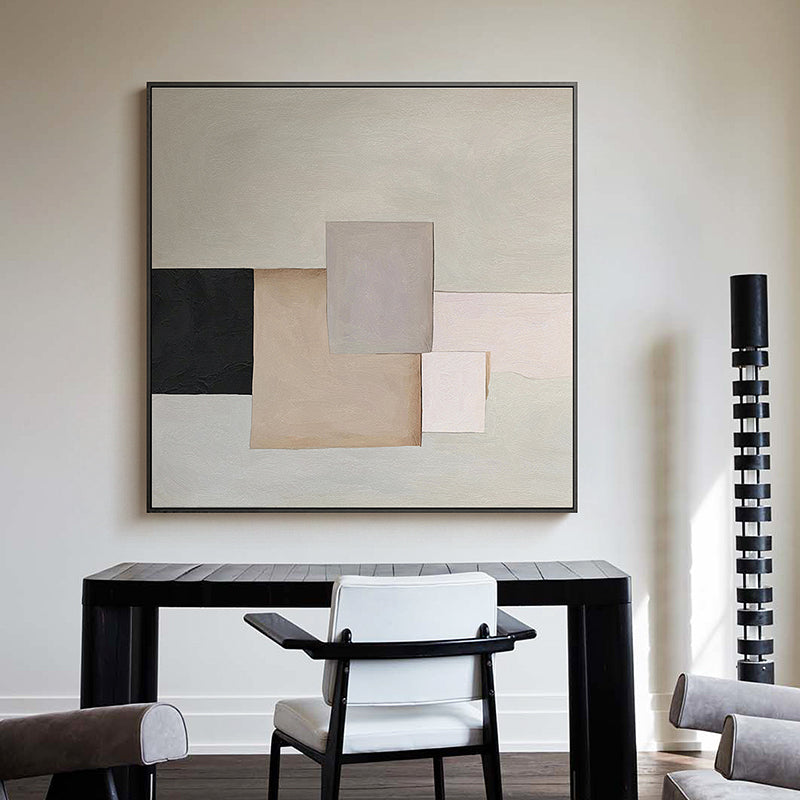 Mid-Century Modern 1, White / 120x120cm