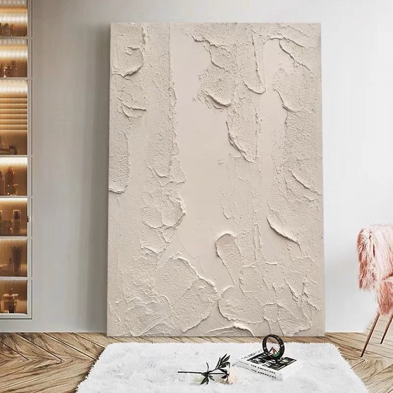 Beige Patches, Champagne / 84x120cm