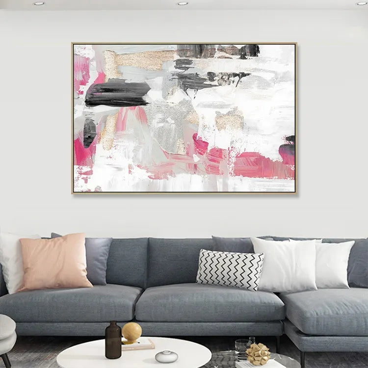 Ethereal Splendor, Black And Silver / 63x90cm