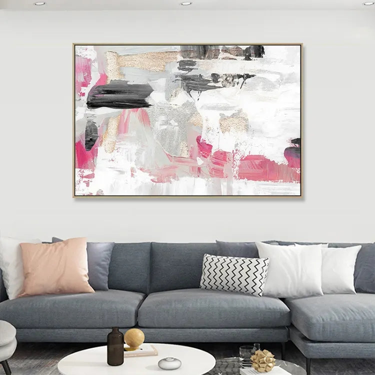 Ethereal Splendor, Black And Silver / 70x100cm