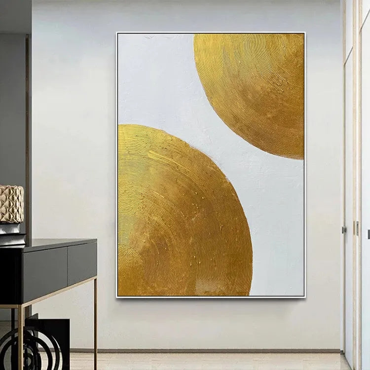 Golden Epiphany, White / 100x150cm