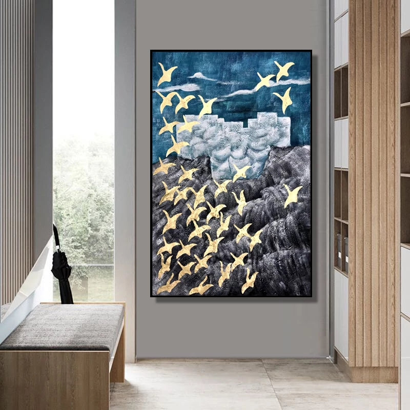 To The Moon Collection , Unique Space-Themed Products, Rolled Canvas / 120x180cm