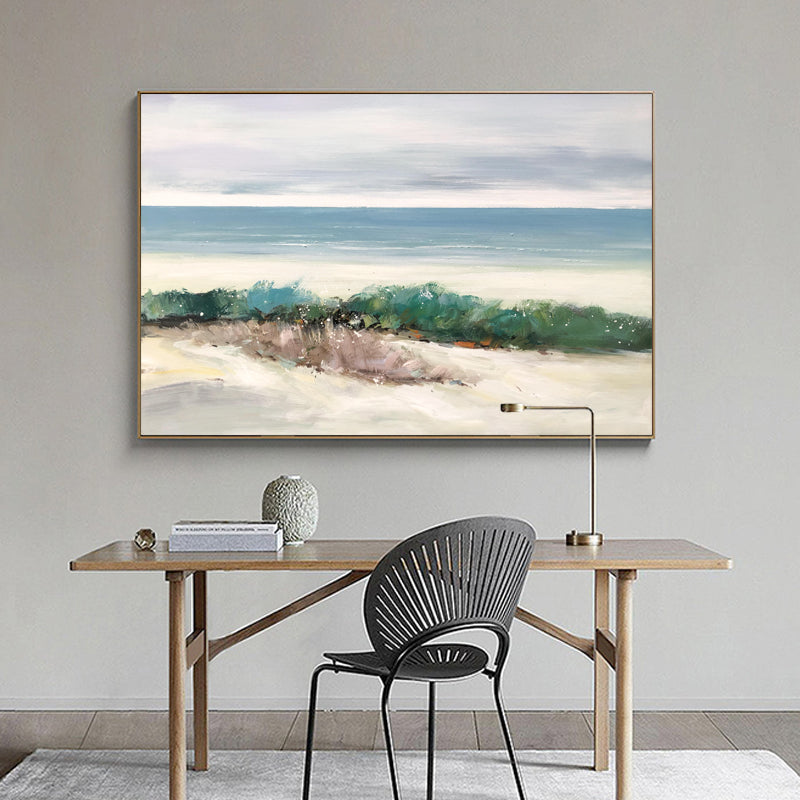 White Type Sand Of Beach, White / 80x130cm