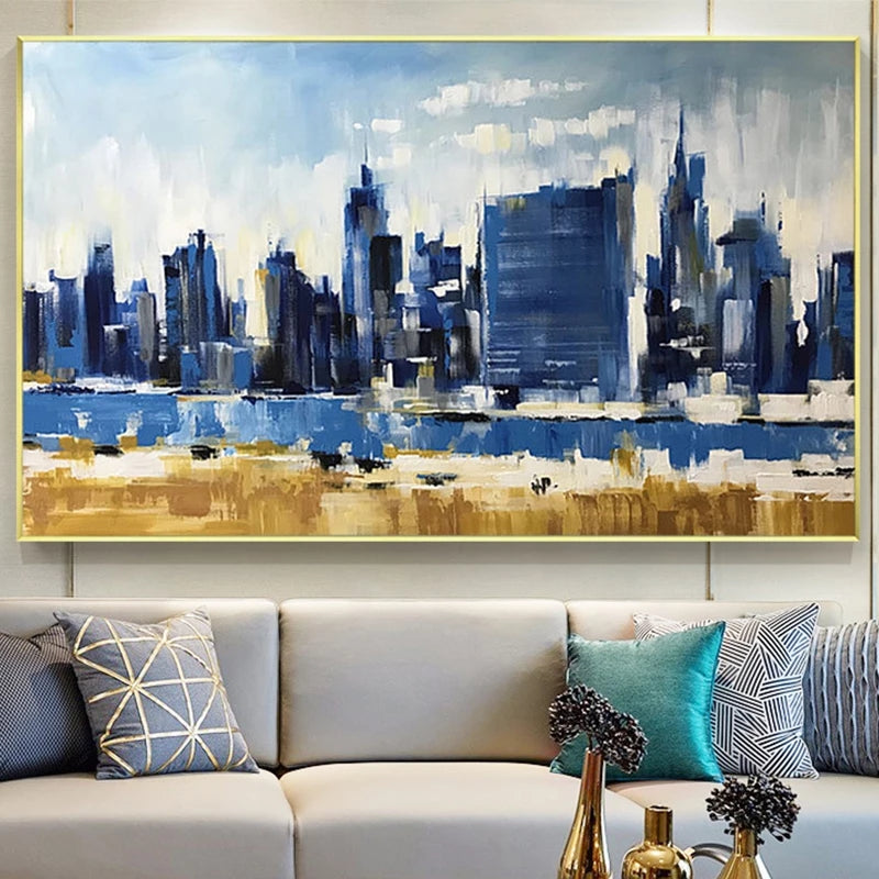 Cityscape, Gallery Wrap (With Bleed) / 146x220cm